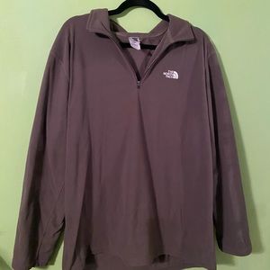 Green North face half Zip